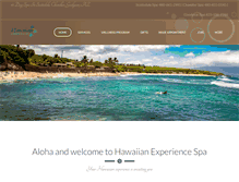 Tablet Screenshot of hawaiianexperiencespa.com